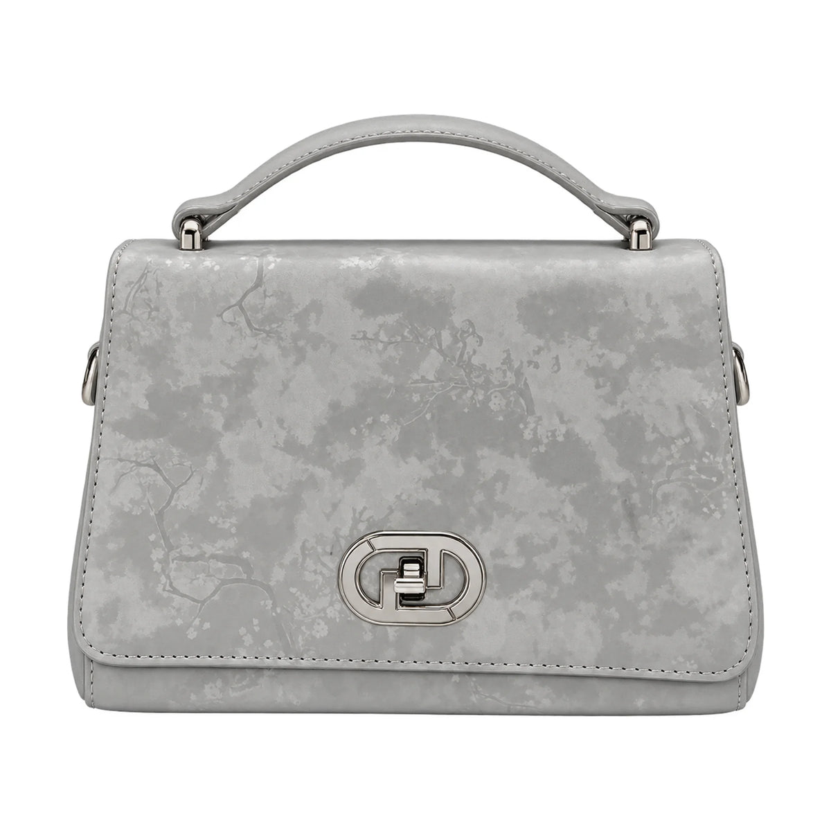 Blue Marble Print grey handbag – Vice Versa