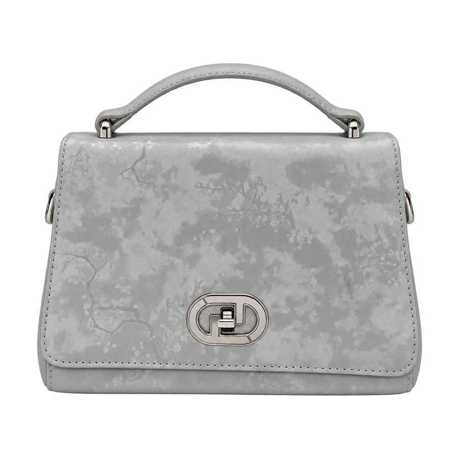 Blue Marble Print grey handbag – Vice Versa