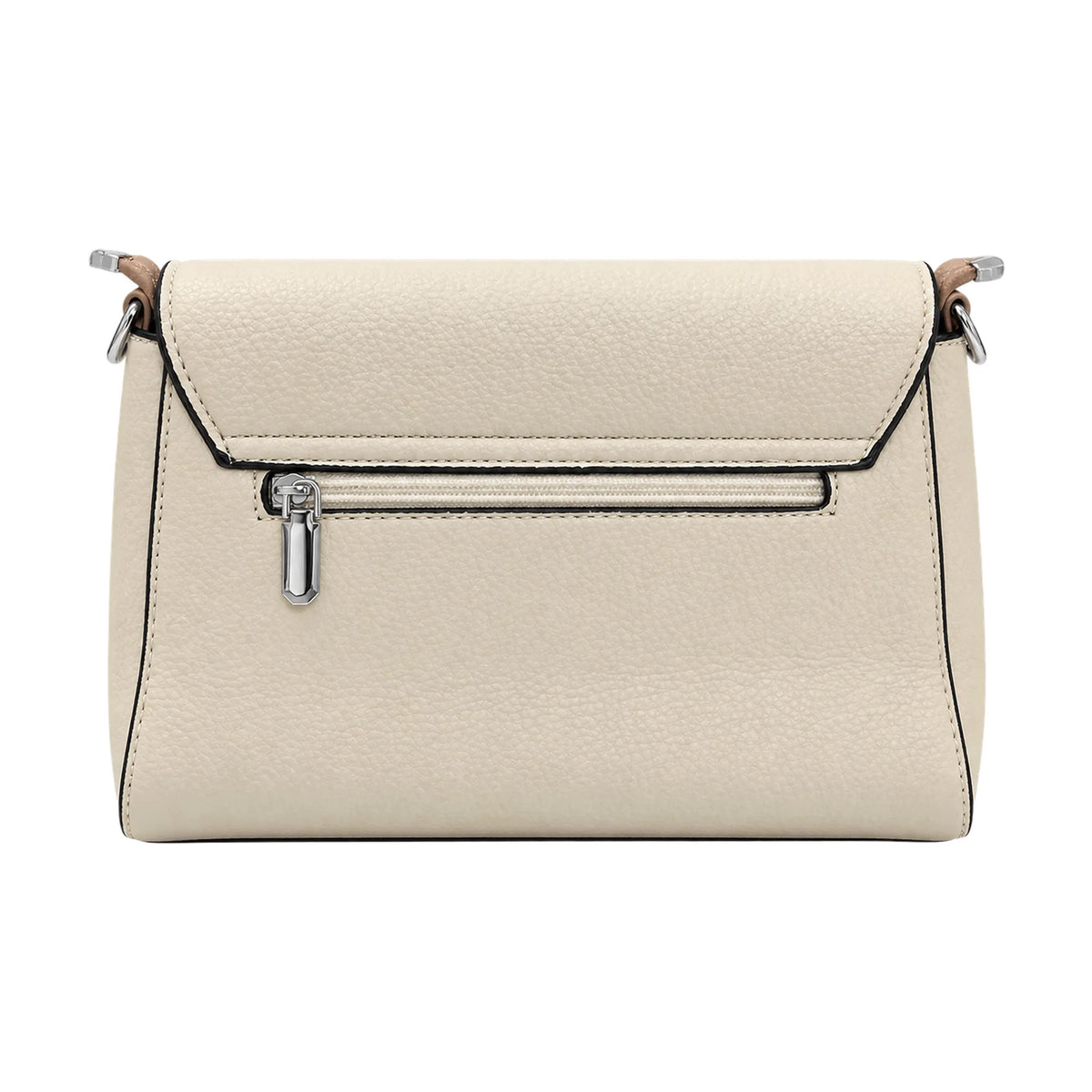 Classic Flap cream crossbody bag – Vice Versa, back view