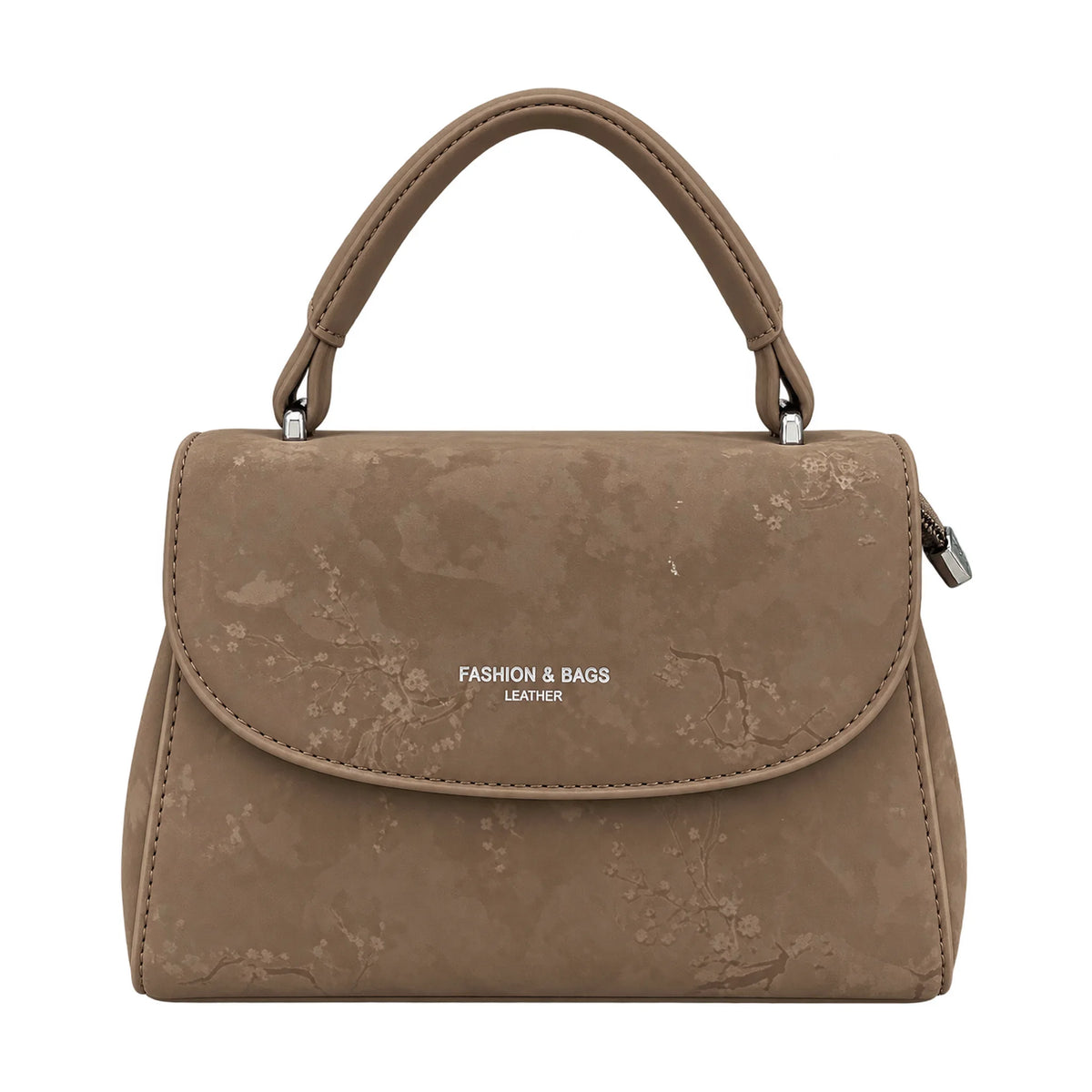 Leather Embossed brown handbag – Vice Versa