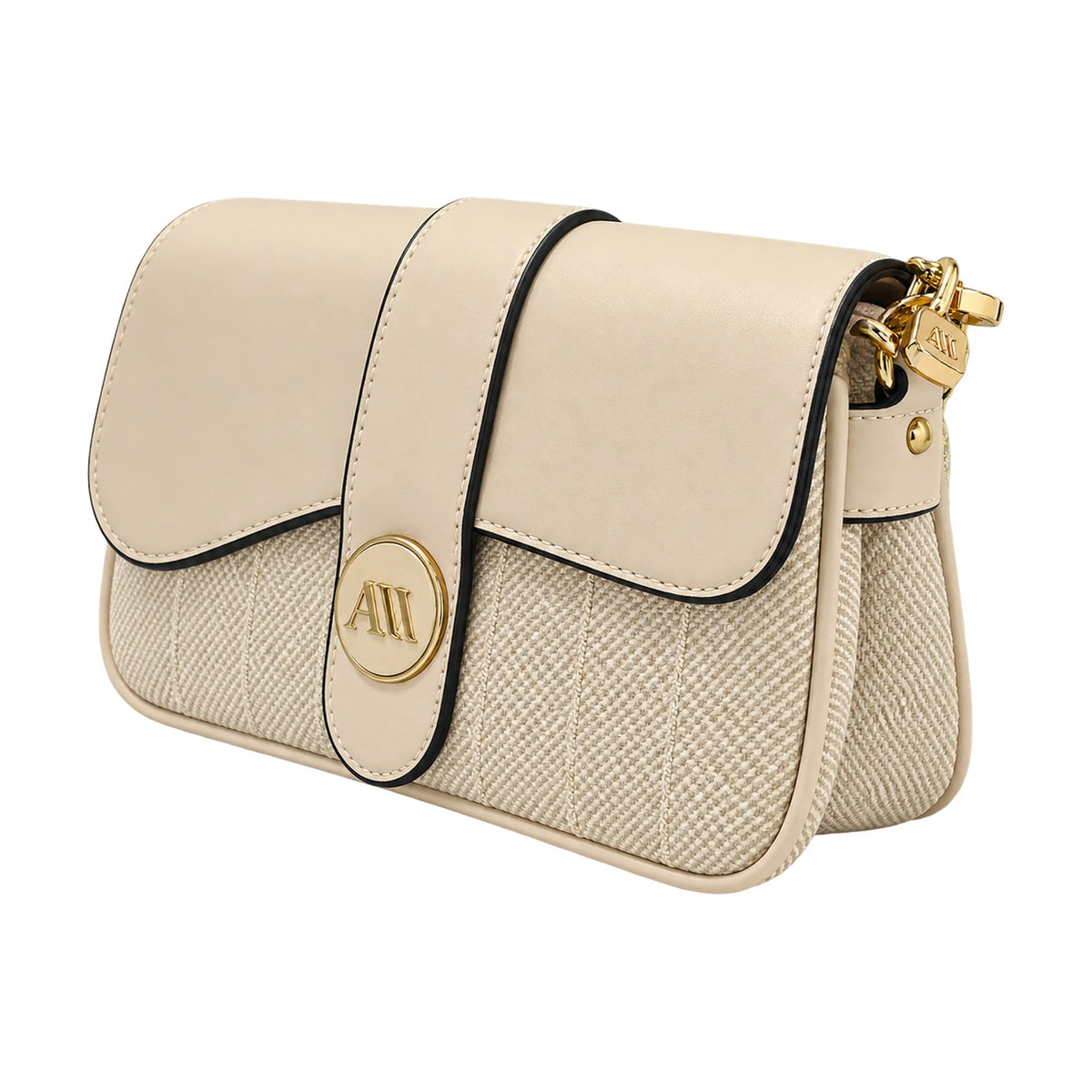 Miss Alita cream shoulder bag – Vice Versa, side angle view