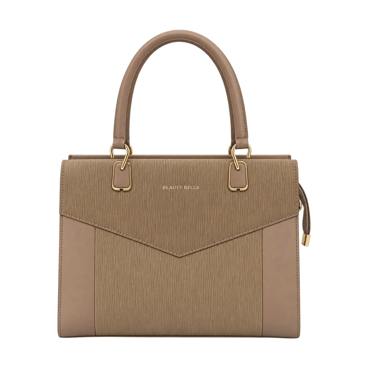 Textured Panel brown tote bag – Vice Versa